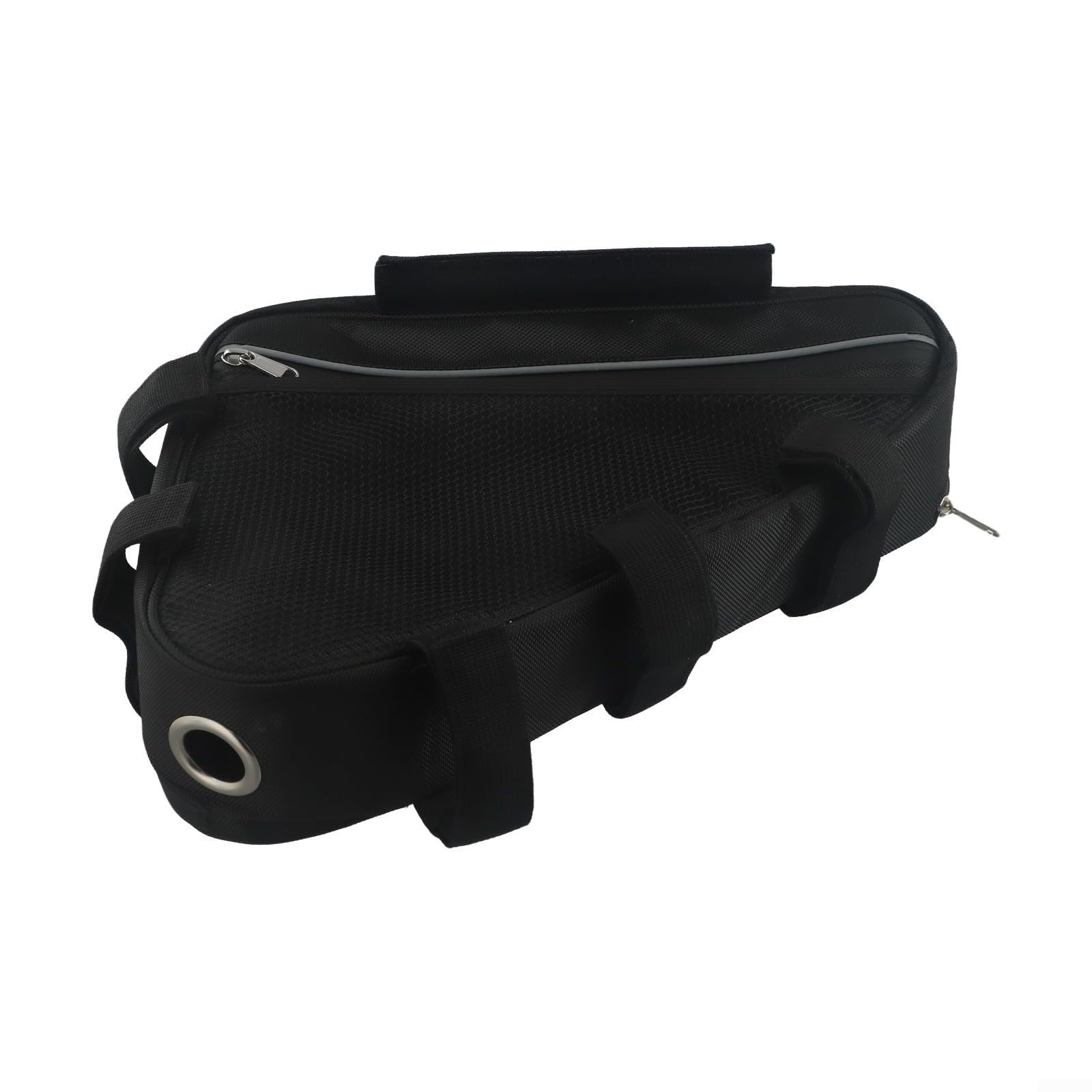 Sac de batterie Li-ion étanche, sac triangulaire pour vélo électrique avec cadre noir (L)