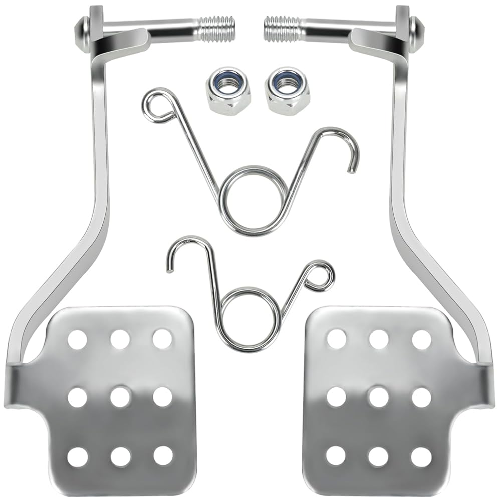 QASKEHKT Brake Throttle Pedals With Return Springs Kit For