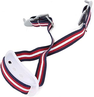 Helmet Chin Strap,Universal Hard Hat Chin Strap,Detachable Sling.for Head Protection,Helmet Lower Jaw.White Stripe Elastic Braid Belt,Helmet Chin Strap