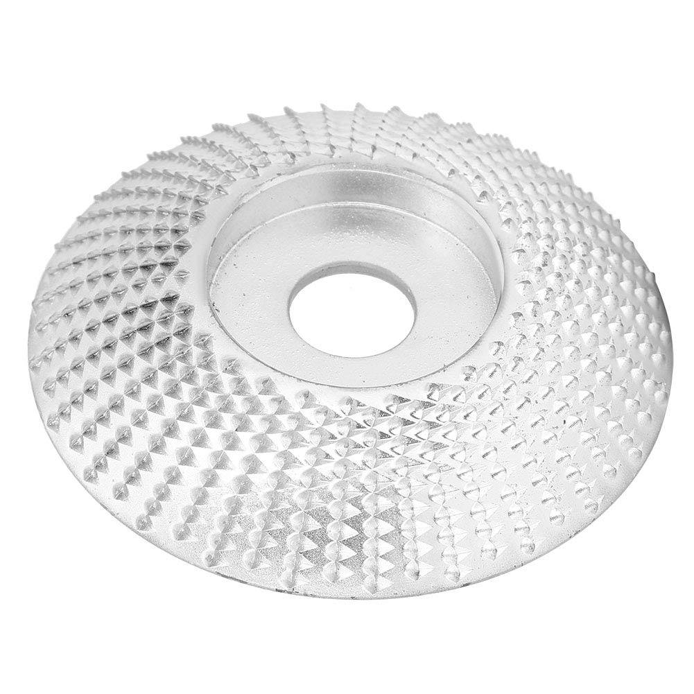 Wood Carving Disc, Silver Professional Steel Wood Arc Grinding Wheel for Woodworking