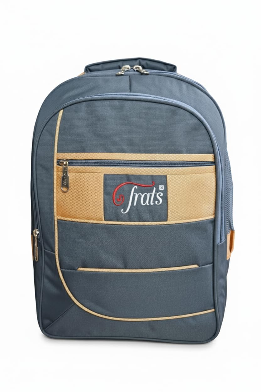 Trats Large 55 L Backpack for School, Travel & Daily Use - Durable, Multi-Compartment, Comfortable, Grey with Yellow Accents-picture-43