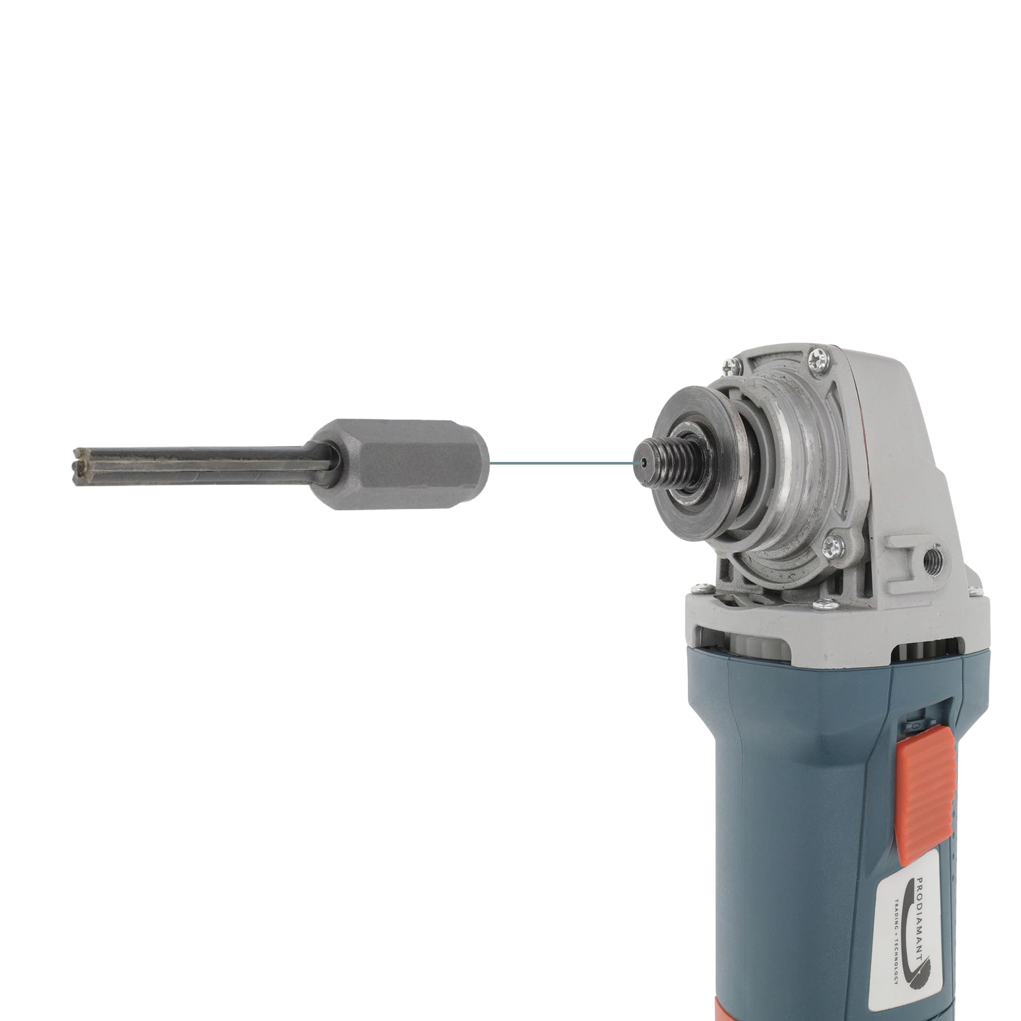 PRODIAMANT Fresa per fughe in metallo duro, 8 mm, lunghezza di taglio 60 mm, per smerigliatrice angolare, fresa per malta con filettatura M14