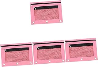 VILLCASE 4 Peças Anel Venda B5 Porta Caneta Bolso Bolsa De Lápis Bolsa De Armazenamento Porta Arquivo De Pano Fichário Bolsas De Lápis Fichário Suprimentos Fichário Porta Cartão De Visita