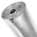 fowong Reflective Double Sided Aluminum Foil Bubble Heat Shield Sheet, Window Insulation Board Radiant Barrier Wrap for Weatherproofing, 59" x 99" 1/8 Thick with 65 Set Hook and Loop Tape