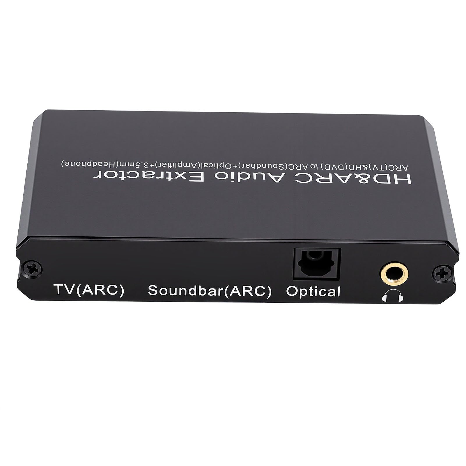Ekstraktor Dźwięku HDMI 4K 60 Hz, Stop Aluminium | Konwerter ARC Na Audio Optyczne/3,5 Mm, 192 Khz, Do Odtwarzaczy DVD, Soundbarów, Głośników, Wzmacniaczy Mocy
