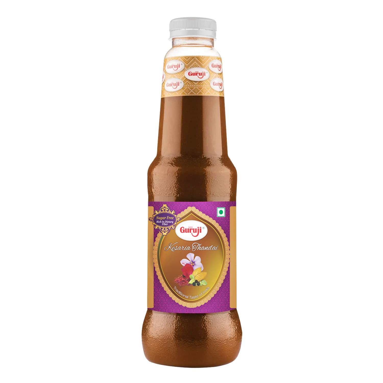 Shree Guruji Sugar Free Kesaria Thandai Milk Beverage Refreshing Drink for Summer Dry Fruit Syrup Sharbat Instant Refreshing Drink (1 Litre) (B09WQRRRDT) Amazon Price History, Amazon Price Tracker