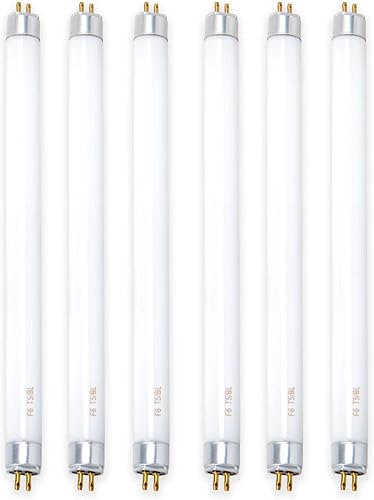 Miniatura 6 de Paquete de 6 bombillas de repuesto UVA-BL T5 6W 32050 F6T5BL Tubo de luz fluorescente de 6 vatios para DynaTrap DT2000XL, DT2000XLP y DT3012, 9