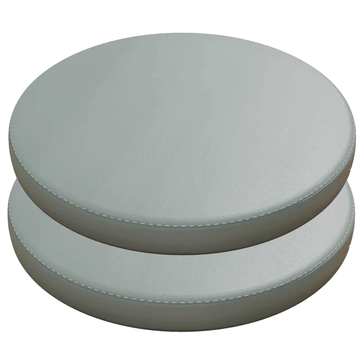 Jortuio Blue Round Chair Seat Pads, Set Of 1/2 4 Round Waterproof Chair Cushions For Indoor Outdoor Furniture Dining,Garden, Bistro, Bar Stool,Patio, Office,Coffee Shop Cushion(,30Cm(2Pcs))