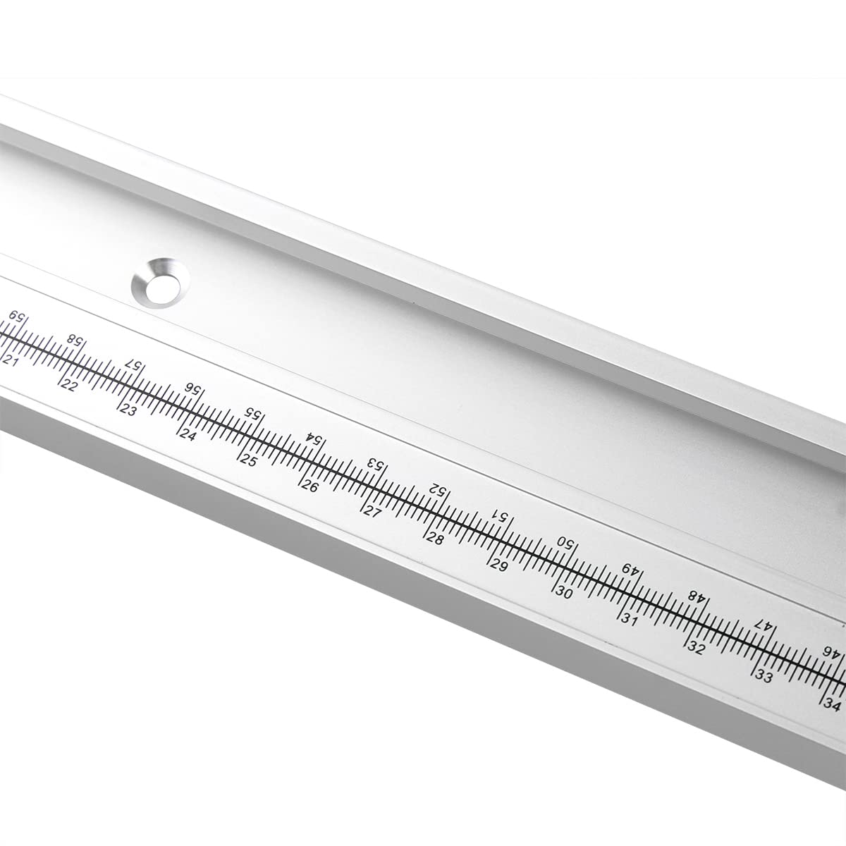CNCMANS 45 Tipo T Ranura inclinada Carril en T 800 mm 45 mm Impresión deslizante de aleación de aluminio T ranura Riel ingletador 45 Tipo Riel en T, ranura en T de aluminio para carpintería