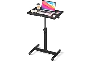 Adjustable Overbed Bedside Table on Wheels: The Rolling Desk for All Your Needs
