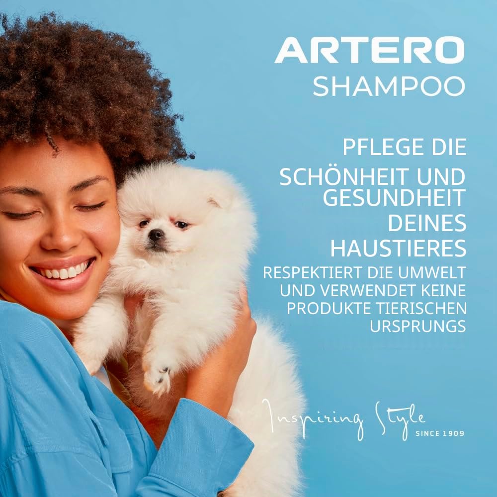Artero Feuchtigkeitsspendendes Hundeshampoo, spendet viel Feuchtigkeit und hält einen langhaarigen Hund (5 l)