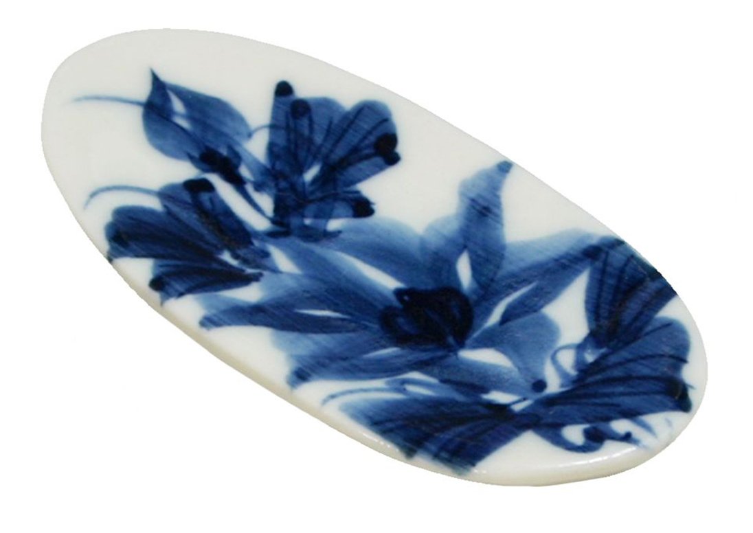 Amazon｜京焼 清水焼 陶あん 箸置 5個セット 染付草花 kta743｜箸置き