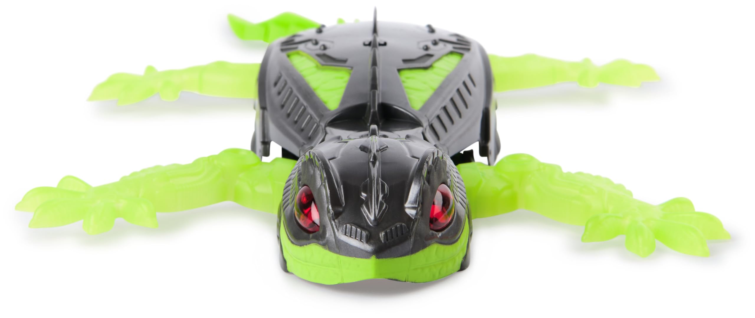 Hex Bots - Gecko Radiocommandé Qui Rampe Sur Le Sol Et Les Murs - Lézard Télécommandé Avec Yeux Lumineux - Pilotage Facile - Câble USB Inclus - Jouet Enfant 4 Ans et +