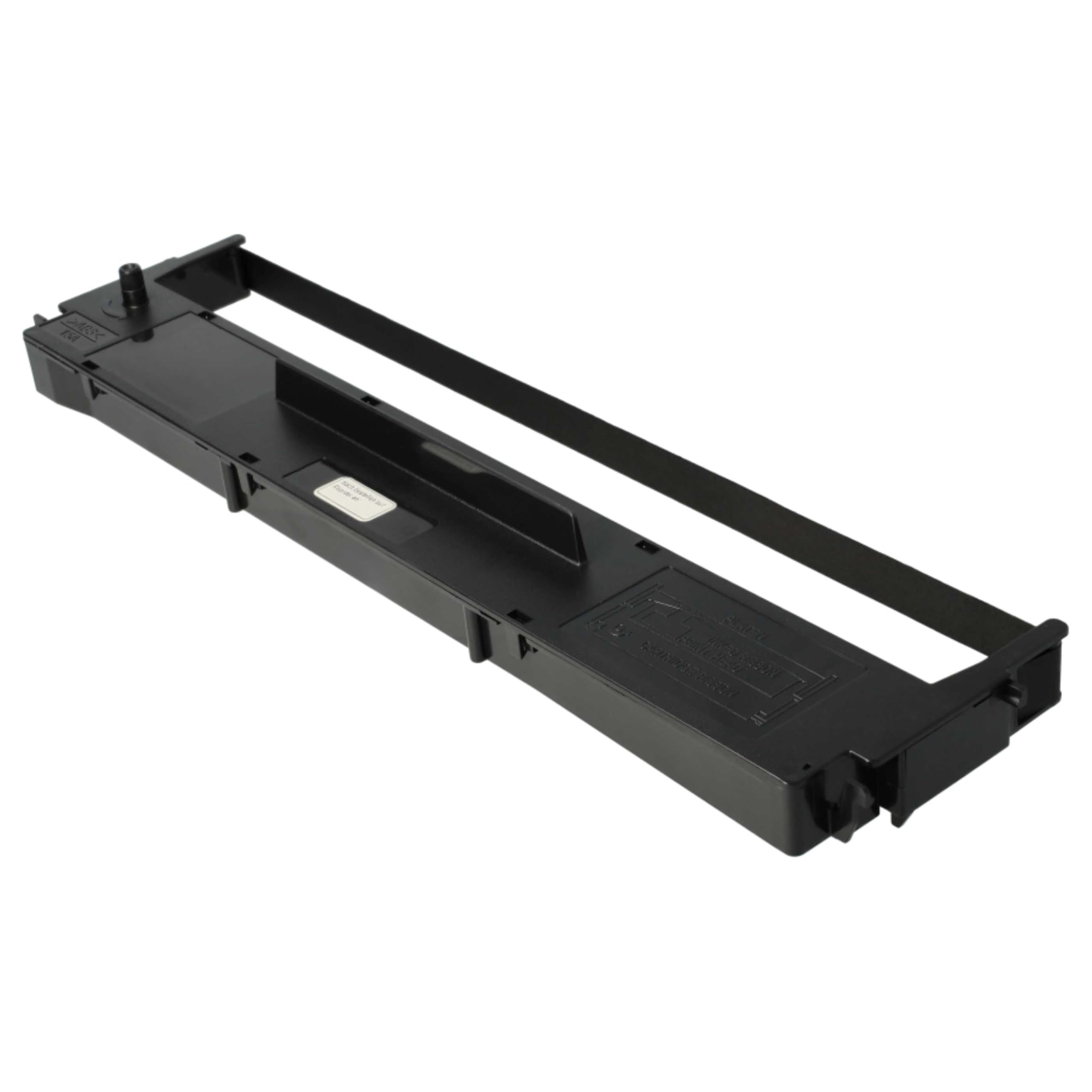 vhbw 10 x taśma barwiąca zamiennik do Epson C13S015021, S015637 do drukarki igłowej, drukarki bonowej - czarna