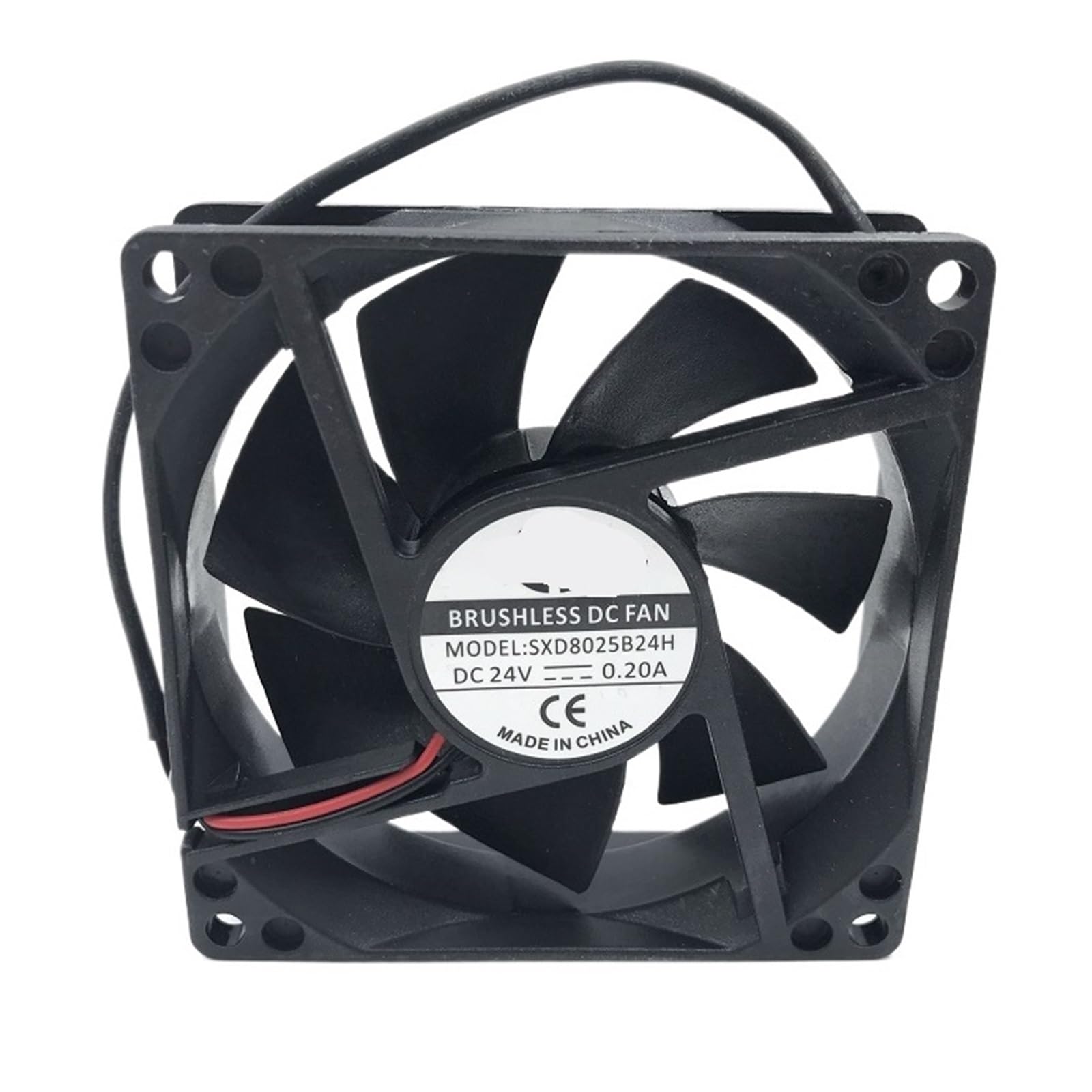 ELZNSQQK SXD8025B24H 80 * 80 * 25mm DC 24V 0.20A 2P 3800RPM 51CFM Cooling Fan