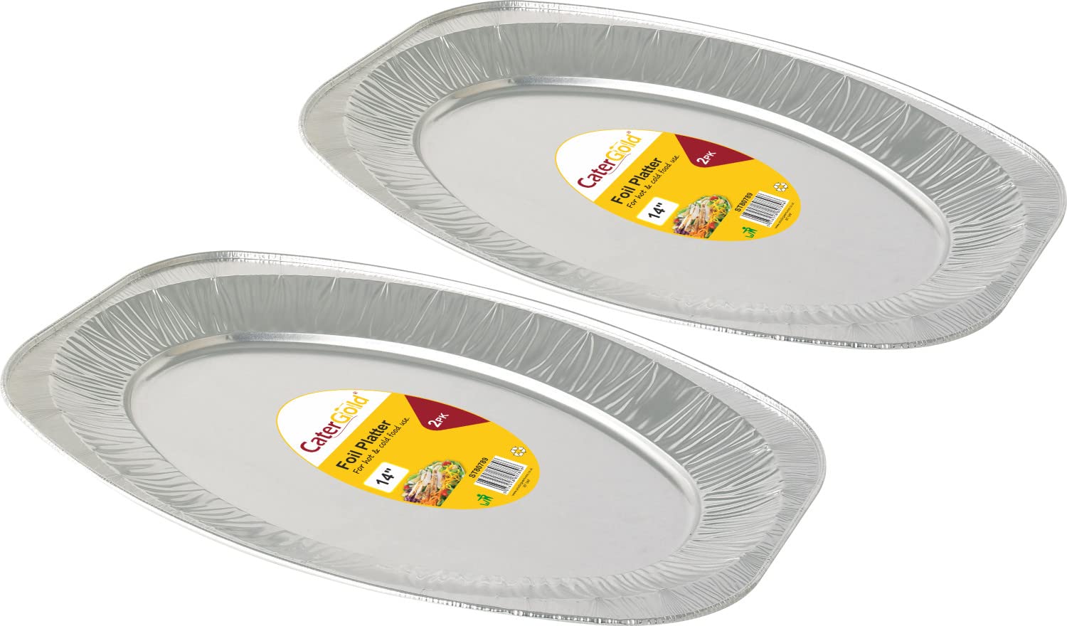 Catergold Foil Serveware and Bakeware Trays (Platter 14" 2pk)