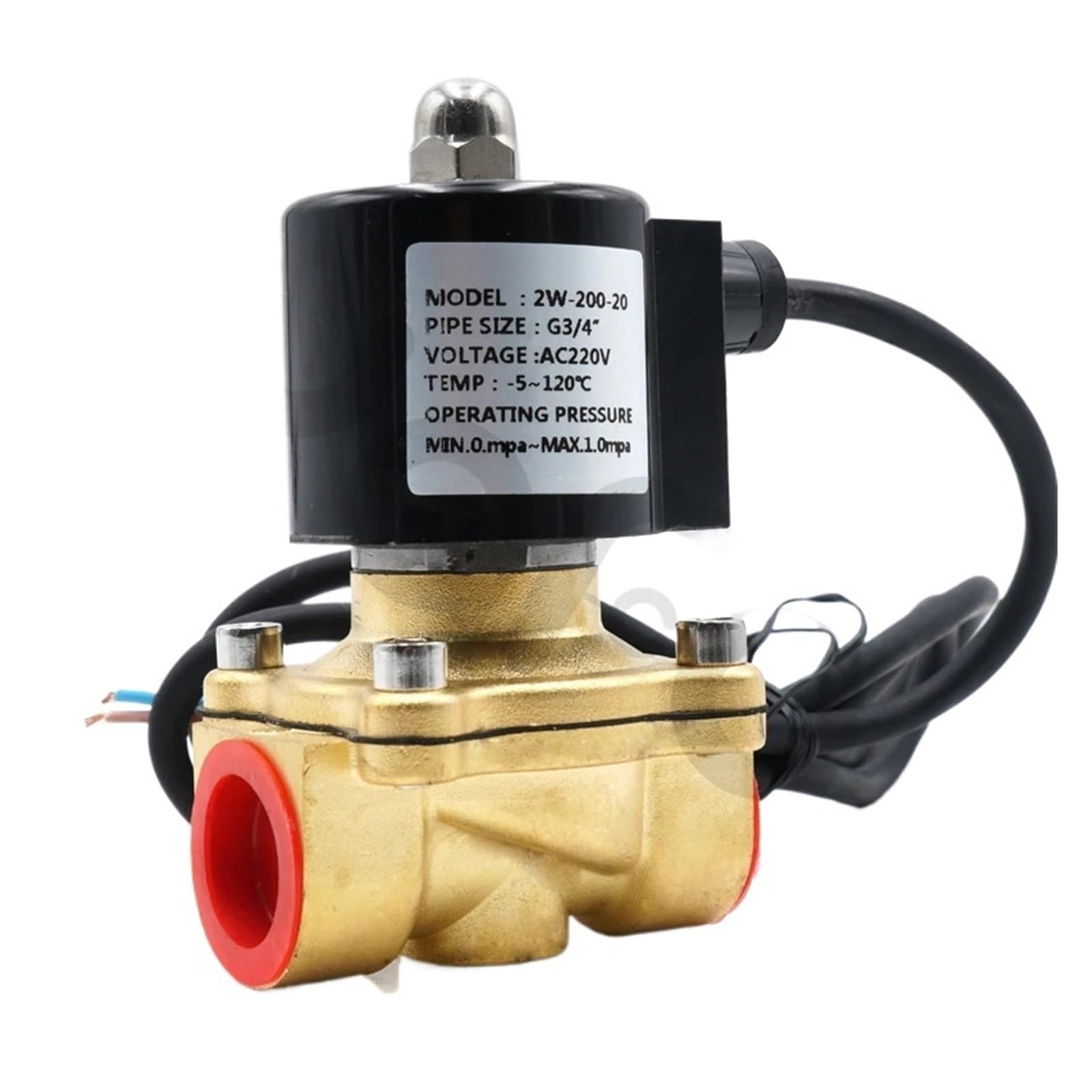 Électrovanne étanche IP68 en Viton pour fontaine submergée DN15