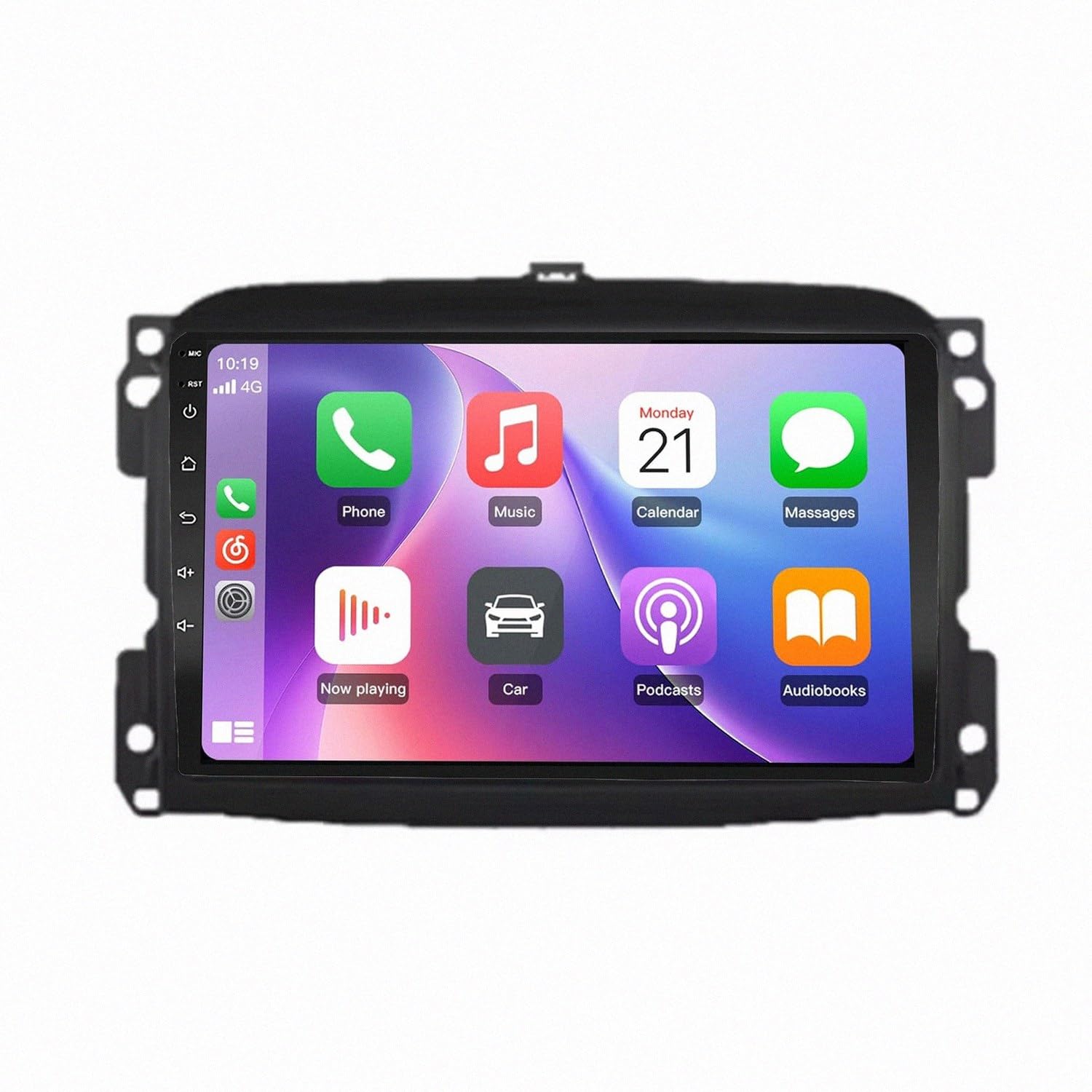 Car Stereo Carplay Radio de Coche para Fiat 500L Egea Doblo 2012-2017 Cámara Trasera - HD Pantalla Carplay Mirror Link - Portátil Radio Coche Bluetooth con, 4 Nuclear 4G+64G