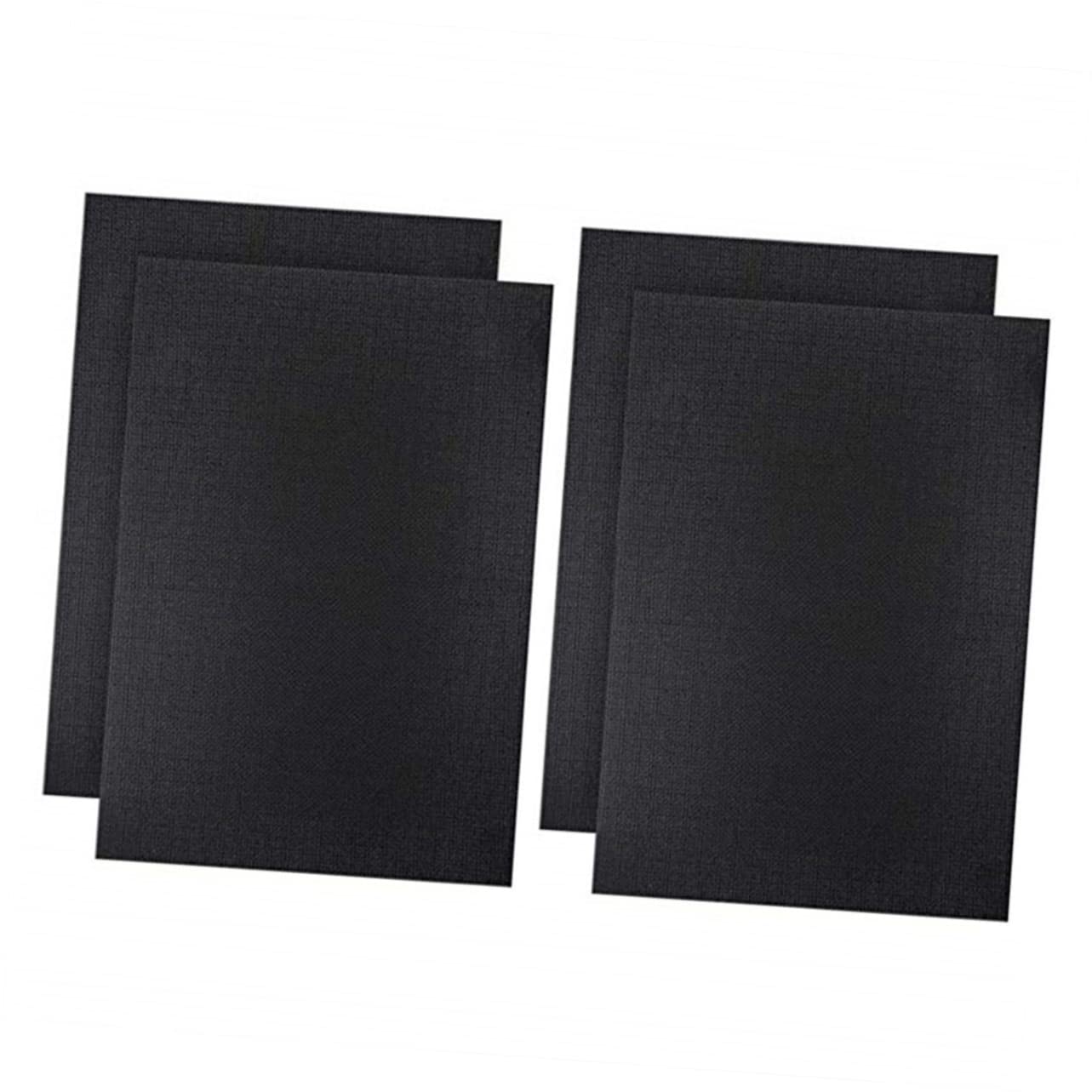 HOMSFOU 4pcs Black Cross Stitch Fabric Cloth for Needlework Projects Durable and Safe Embroidered Plain Material for Crafting and Creating Beautiful Designs