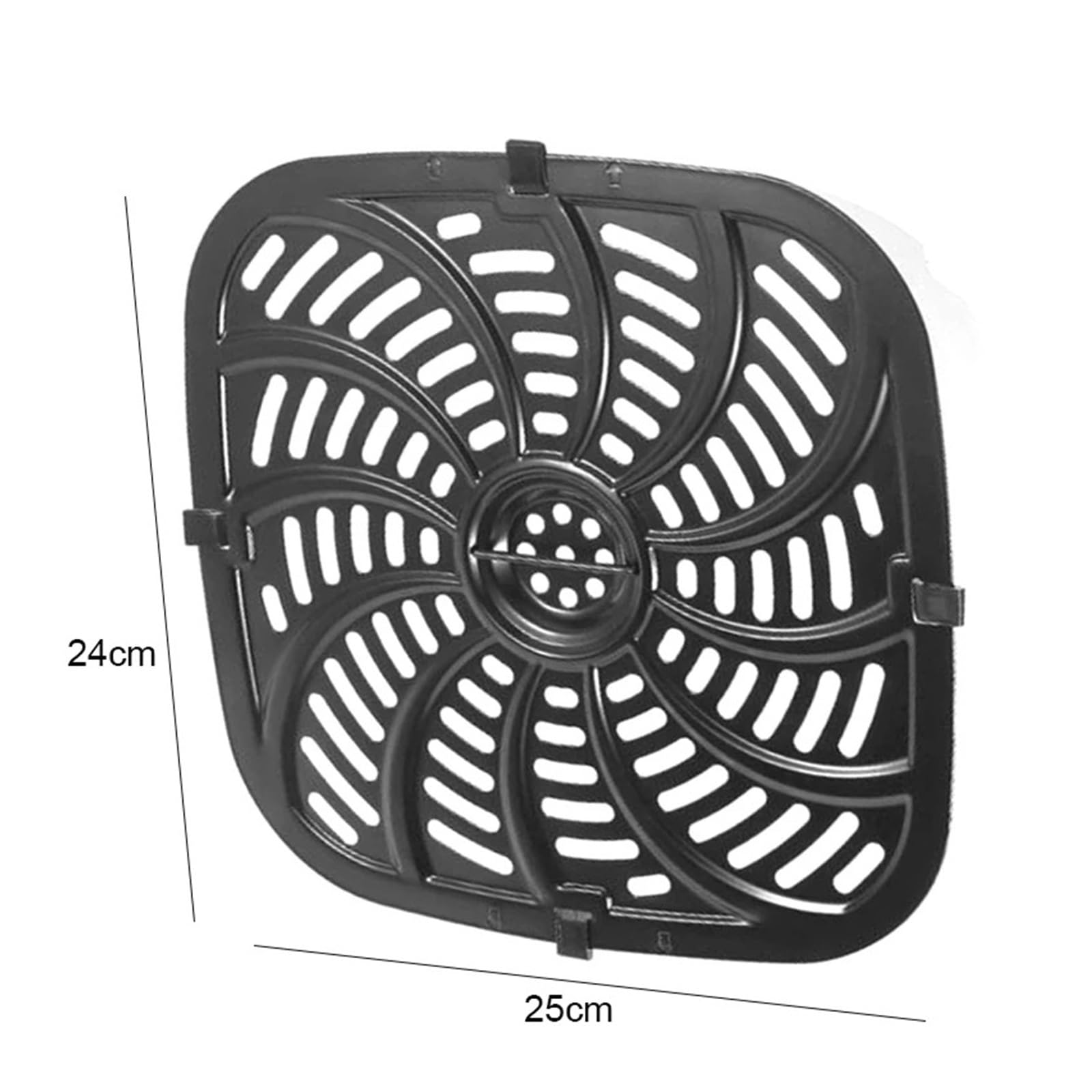 Genérico 1 Bandeja de Repuesto for freidora de Aire. | 24x25cm, protectores de esquinas, multiusos, fácil de limpiar
