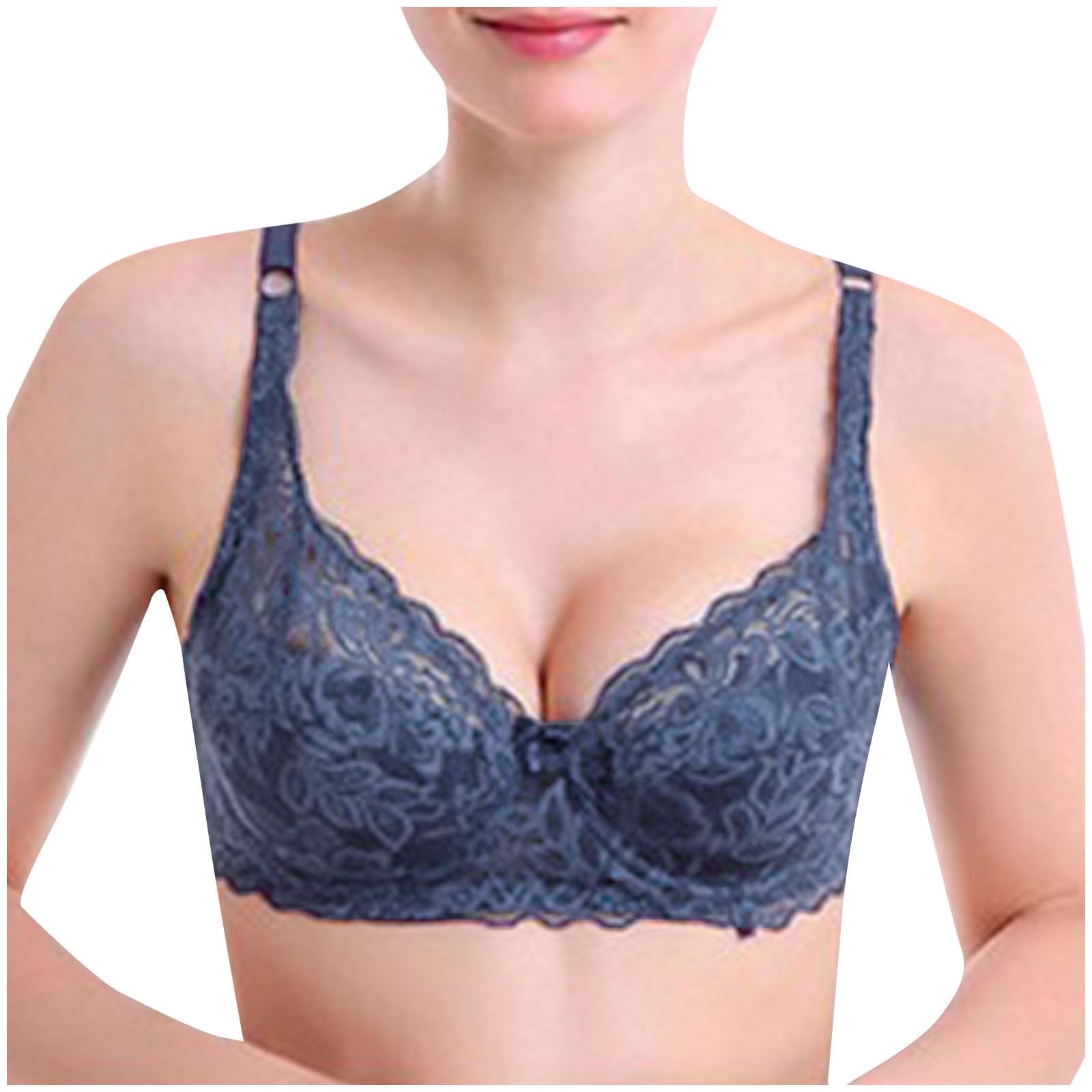 Womens Push Up Lace Bra Underwire Plunge Full Coverage Bras Sexy Plus Size High Support Everyday Bras 2025
