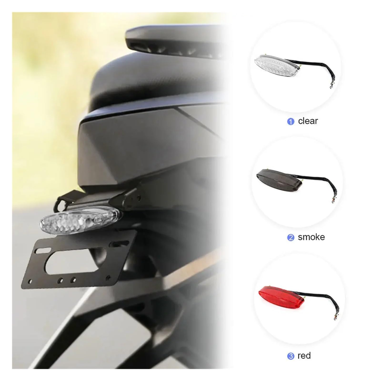 Garde-boue Arrière Pour BMW F900R Et F900XR (2020-2025) - Noir, ABS + Métal, Protection Pluie Et Saleté - 4