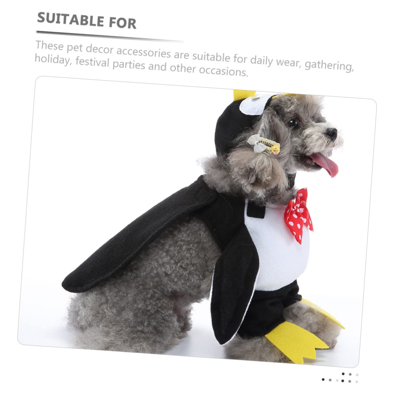 BESPORTBLE 4sätze Halloween Katzen Und Hundekostüm Süßer Penguin-Mantel Für Haustiere Verkleidung Für Partys Und Fotoshootings Hautfreundliches Und Leichtes Material Erhältlich