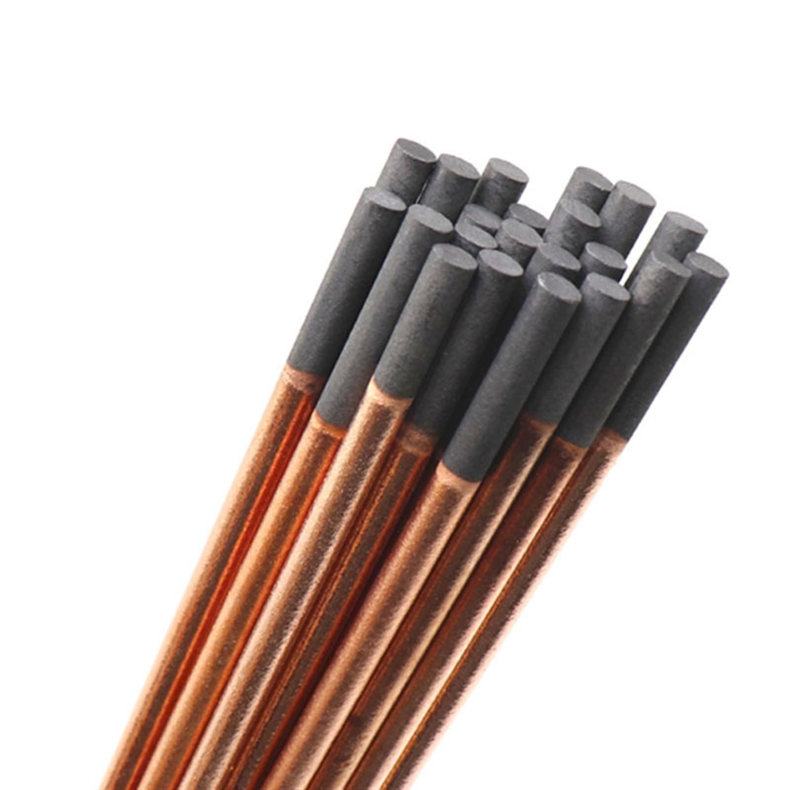 Varillas de electrodo de soldadura para pistola de gas CC, 5 electrodos de grafito redondos de cobre, varillas de soldadura de 4 a 12 mm