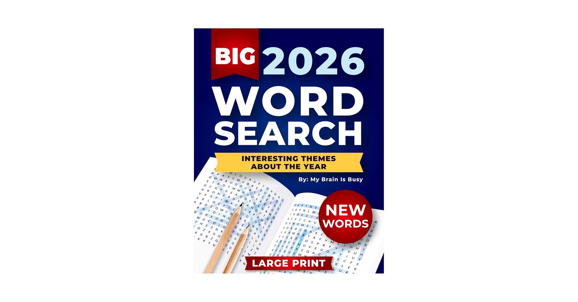 BIG 4000 New Words Word Search for Adults: 100+ Large Print