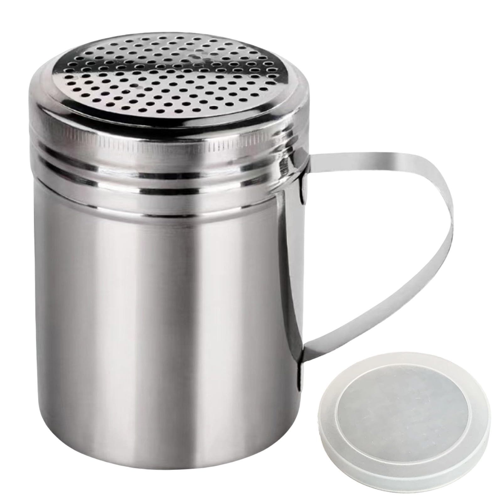 Piceioep Durability Powder Shaker for Uniform Sprinkling in Homes Baking Professional Coffee Making Cooking Barbecue Accessory
