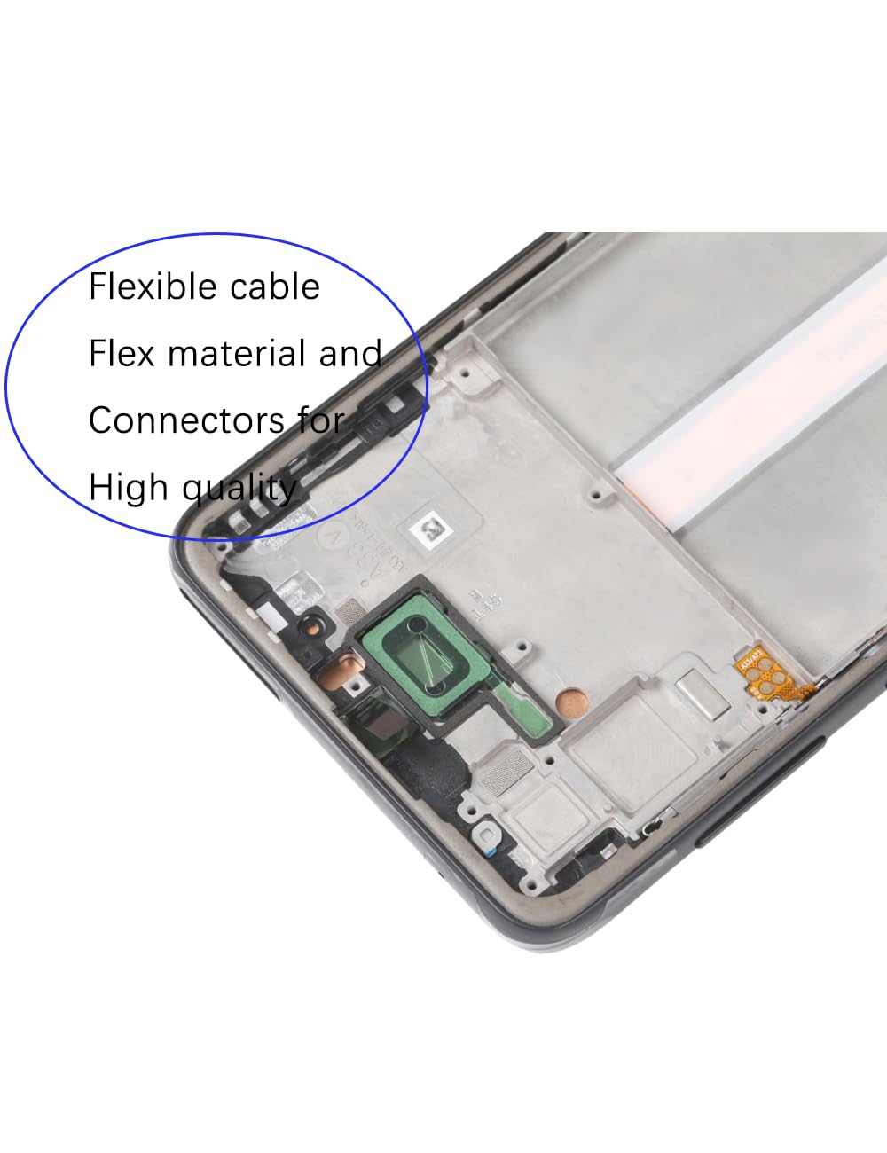 Écran pour Samsung Galaxy A33 5G TFT A336E A336B A336B/DS Écran LCD de Rechange Assemblée réparation Kit (Noir avec Cadre,Pas d'empreintes digitales)