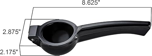 Miniatura 4 de Amazing Abby Paquete de 2 exprimidores de limón de aluminio, exprimidor de metal para cítricos, cuenco exprimidor de grado alimenticio para limones