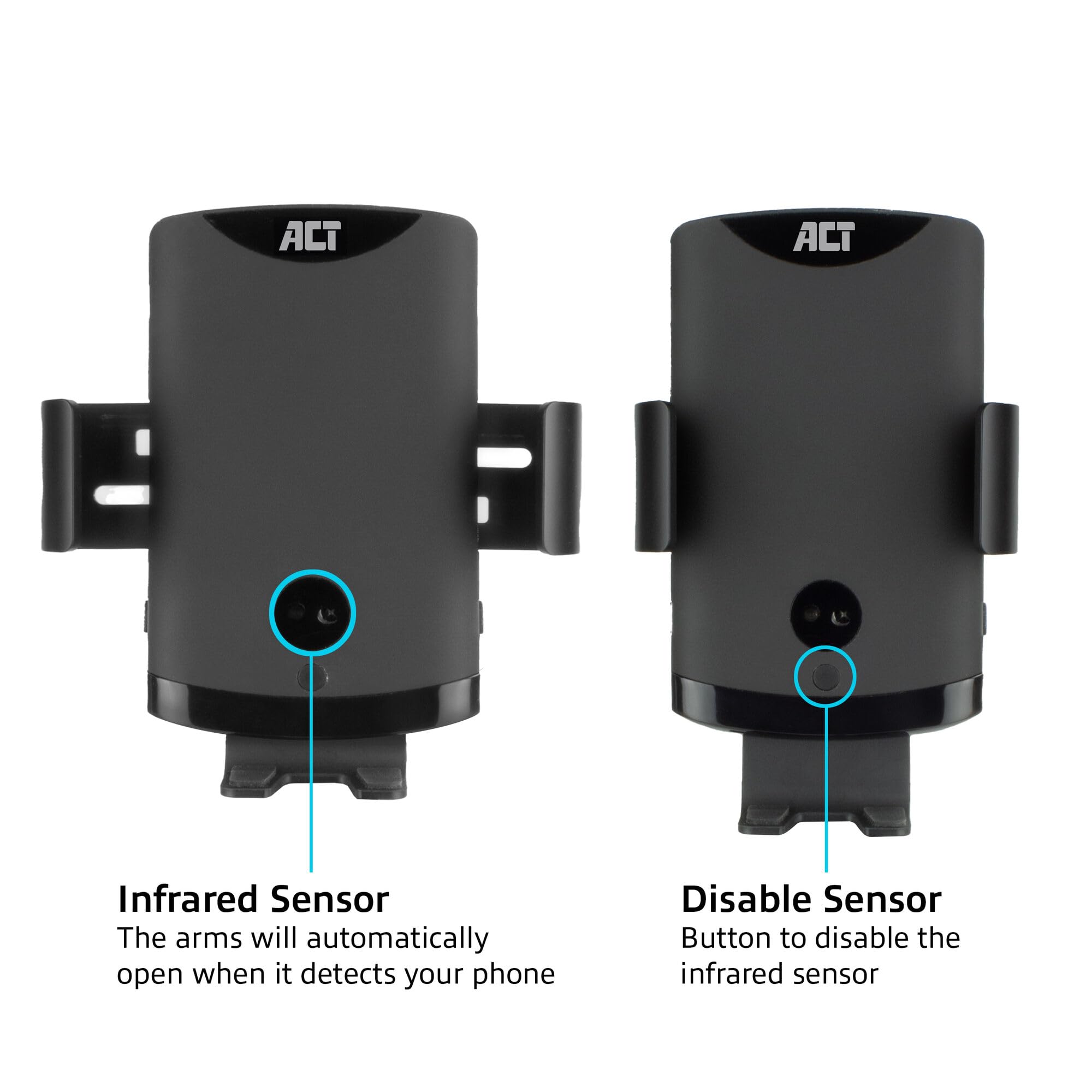 ACT Handyhalterung Auto mit Ladefunktion, 10W Fast Charge - AC9010