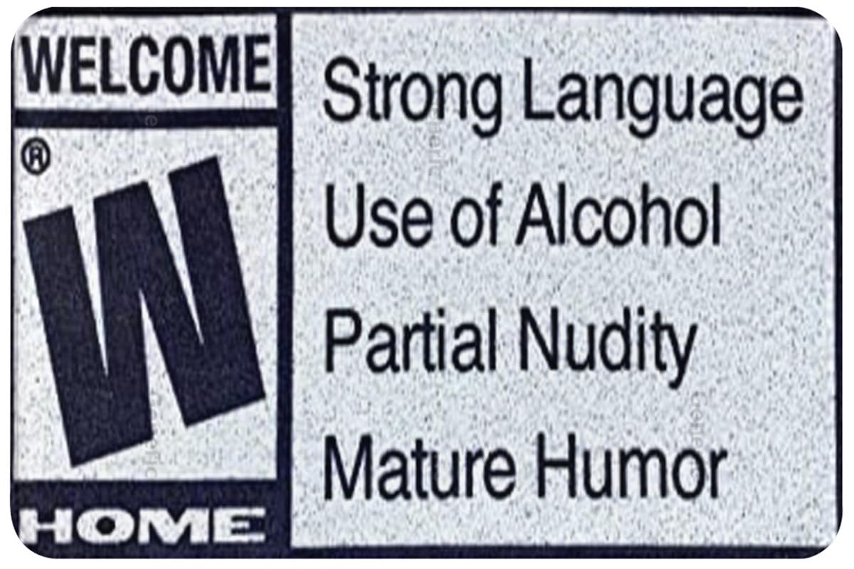 Bathroom Doormat Mature Rating Welcome Doormat Indoor and Home Decor Mat for Kitchen Bedroom and Bathroom Bedroom Carpet 16x24 inch