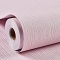 Haimin Grasscloth Wallpaper Textured 24in X 393in Fabric Contact Paper Pink Wall Paper Textured Linen Peel and Stick Self-Adhesive Thick Vinyl Embossed Film Wallpaper (Pink)
