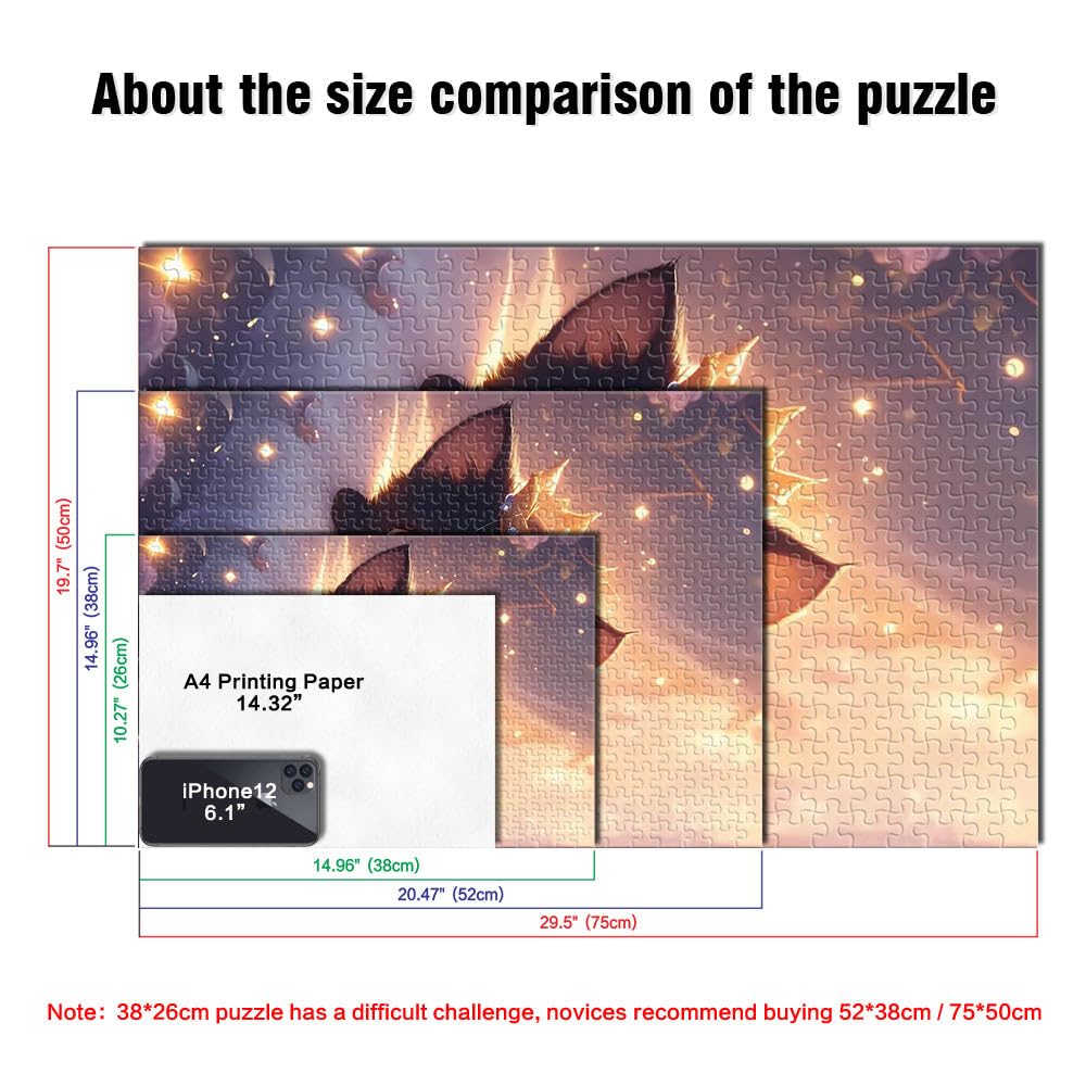 Gattino nero carino con corona Puzzle 2000 pezzi per adolescenti Gioco di famiglia antistress sfida difficile con pezzi completamente interconnessi di forma casuale 70x100cm