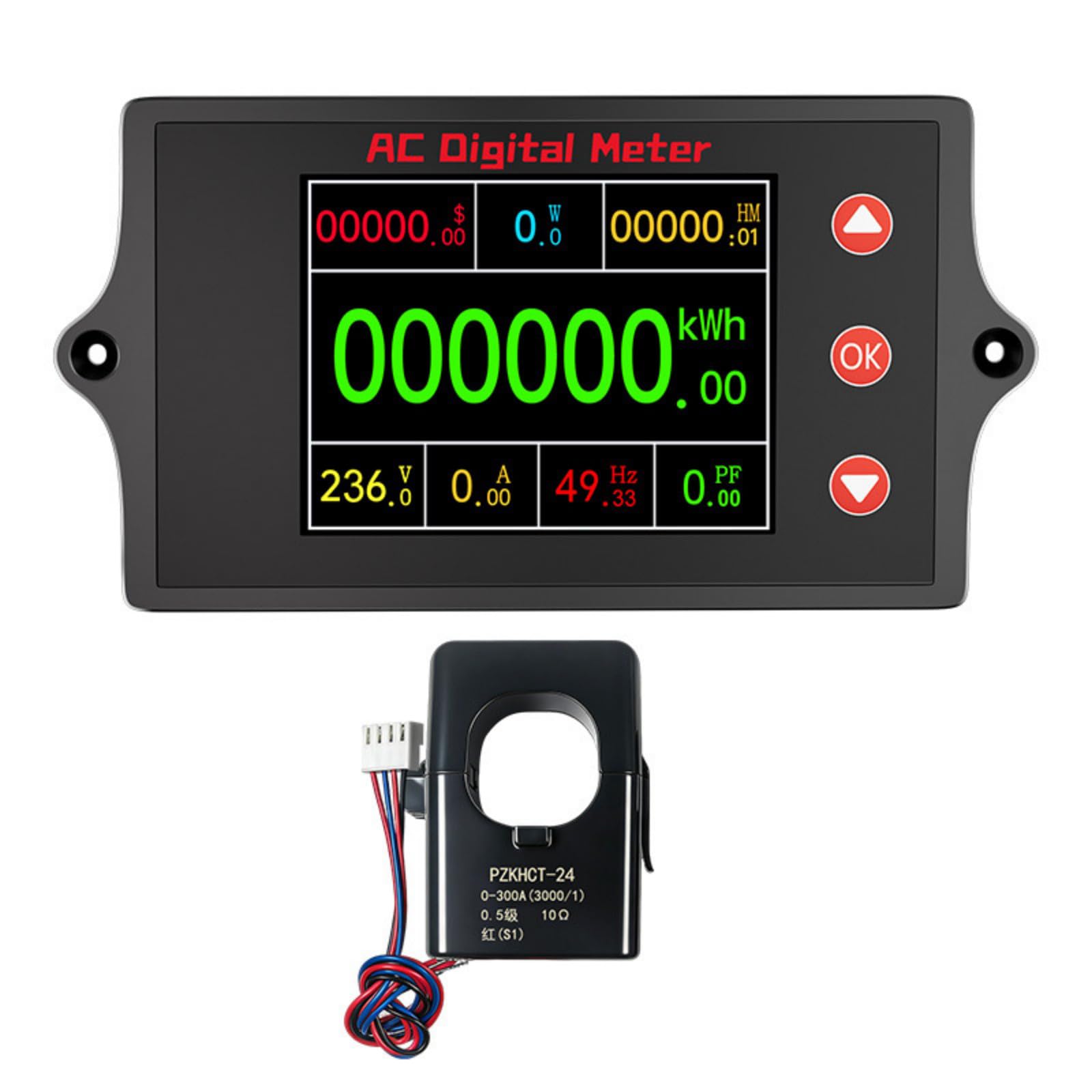 Medidor de potencia con alarma y pantalla a color para un diagnóstico eléctrico seguro