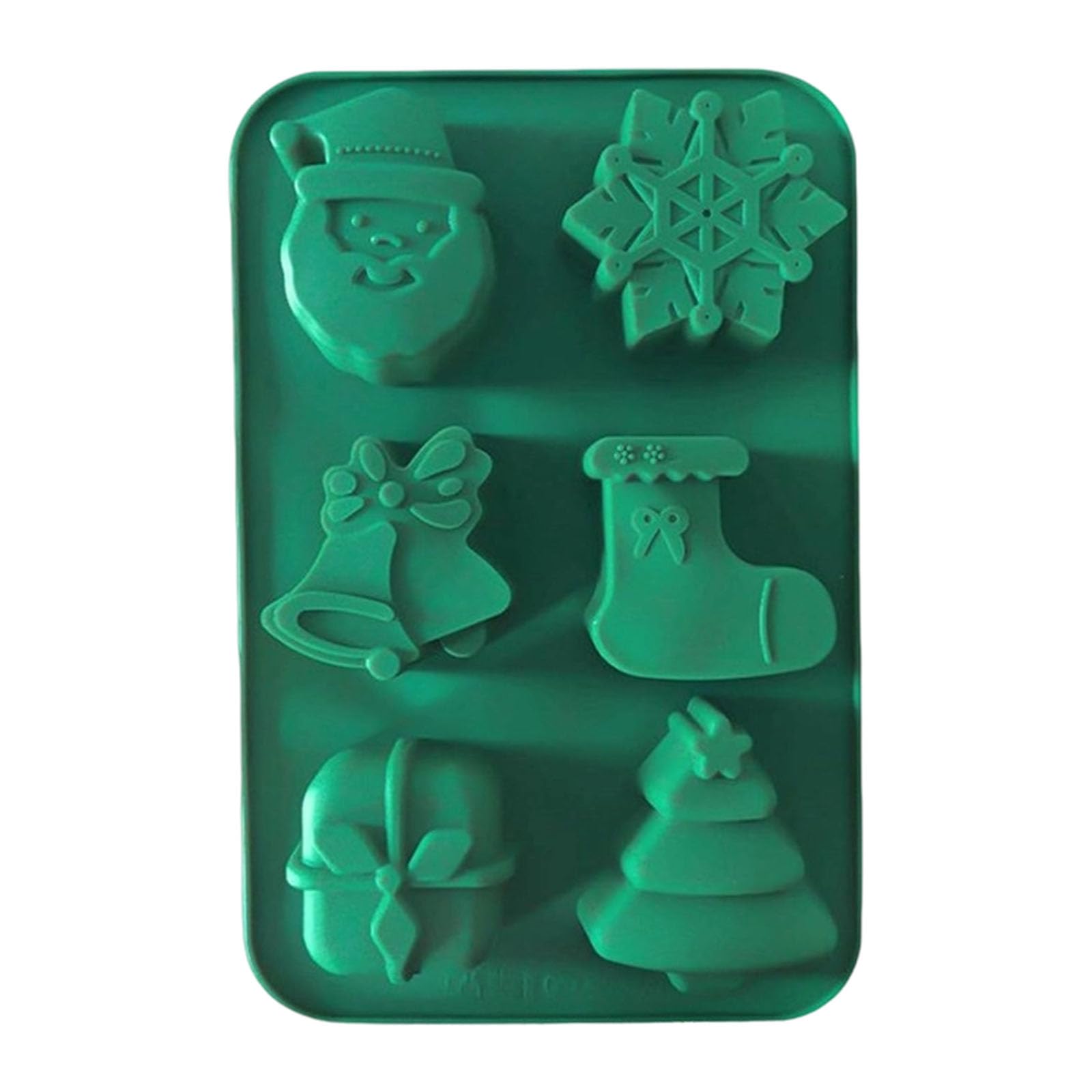 carotoe Festives Baking Accessories Silicones Christmas Chocolate Cookie Candy Molds for Safe Oven Use and Simple Cleanups Christmas Cookie Molds Silicones