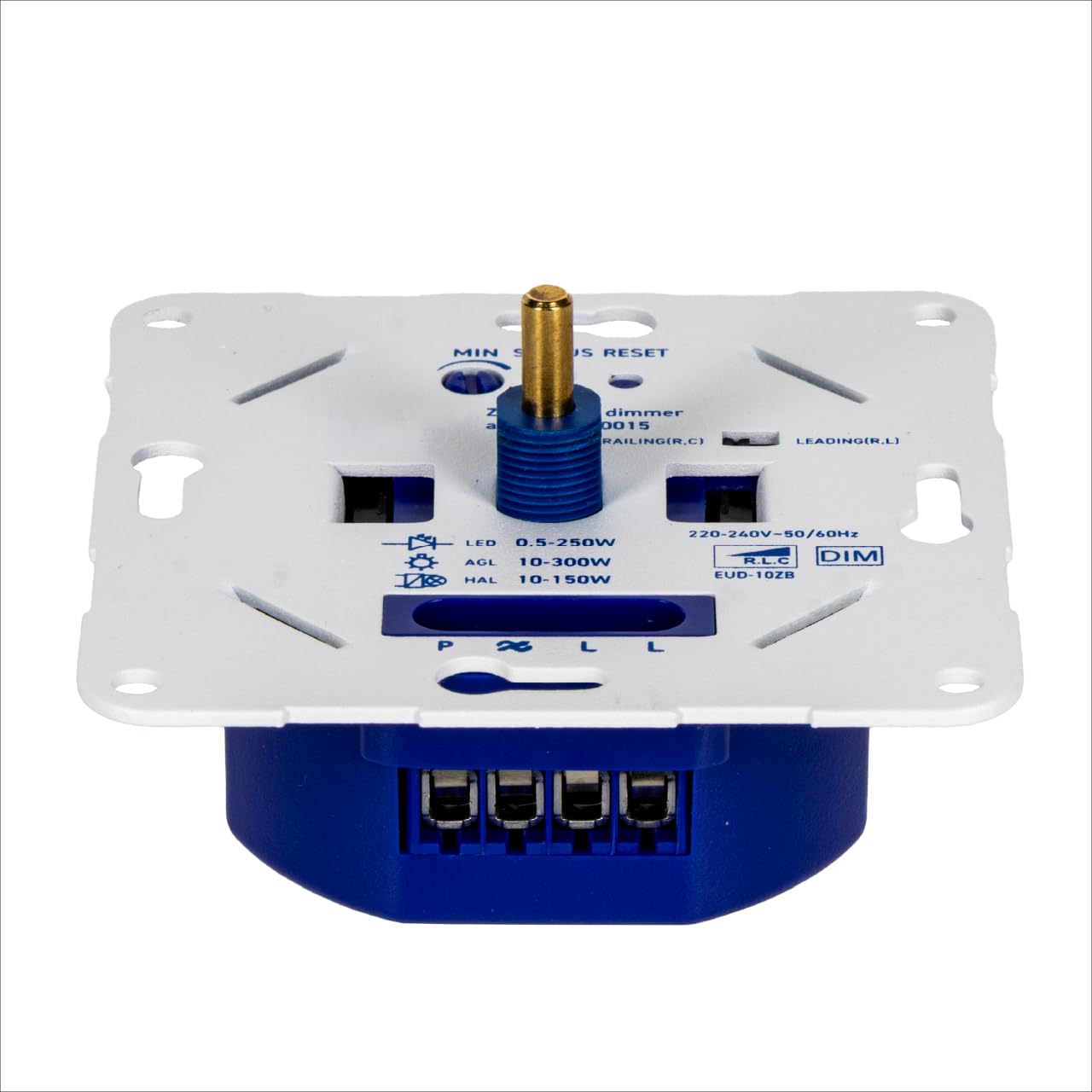 Zigbee 3.0 LED Dimmer Unterputz 300W -> Komplettset mit Gira-Standard 55 reinweiß glänzend <- Smart Home Drehdimmer kompatibel mit Philips Hue, Alexa & Google Home - Phasenabschnitt/Phasenanschnitt