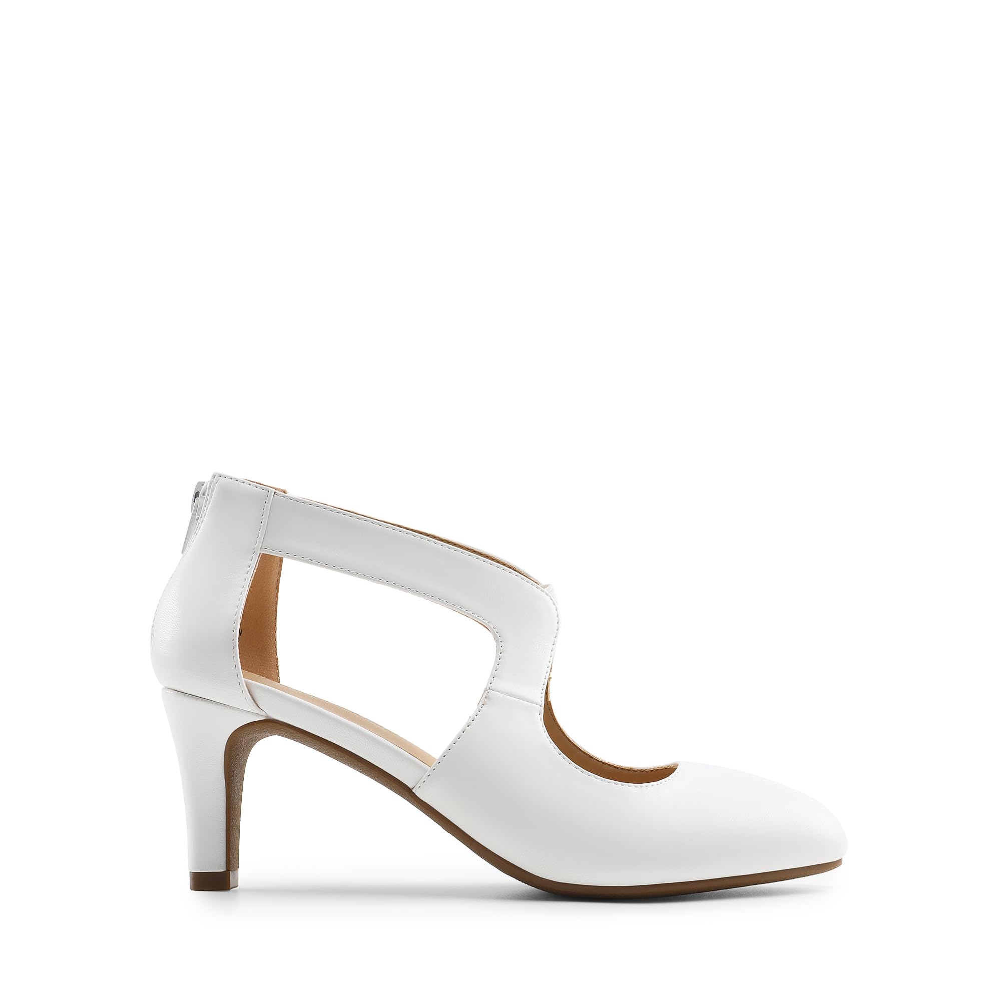 DREAM PAIRS Damen Pumps Spitzzehen Kitten Heels Brautschuhe