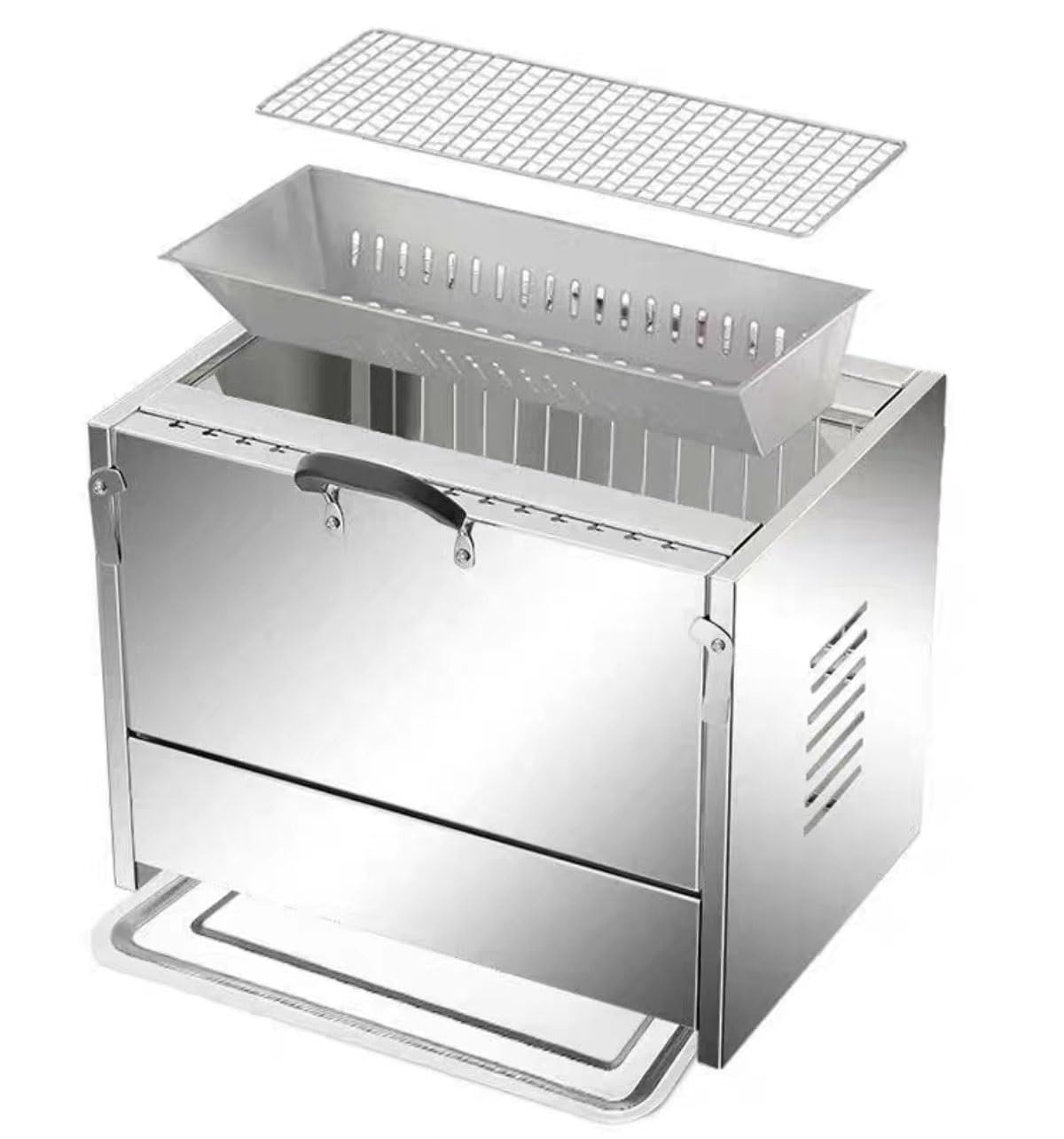 Barbecue Grill, Barbecue a Carbone, Barbecue Grill Domestico Senza Fumo Forno In Acciaio Inox Barbecue Artefatto Interno Cortile Esterno Carbone Spiedini Brasato Stufa Appesa