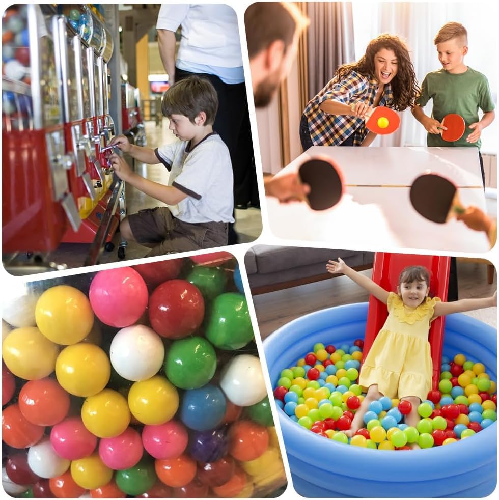 50 Palline Da Ping Pong Colorate - Diametro 40mm, In Plastica Resistente - Per Allenamento, Giochi O Decorazioni