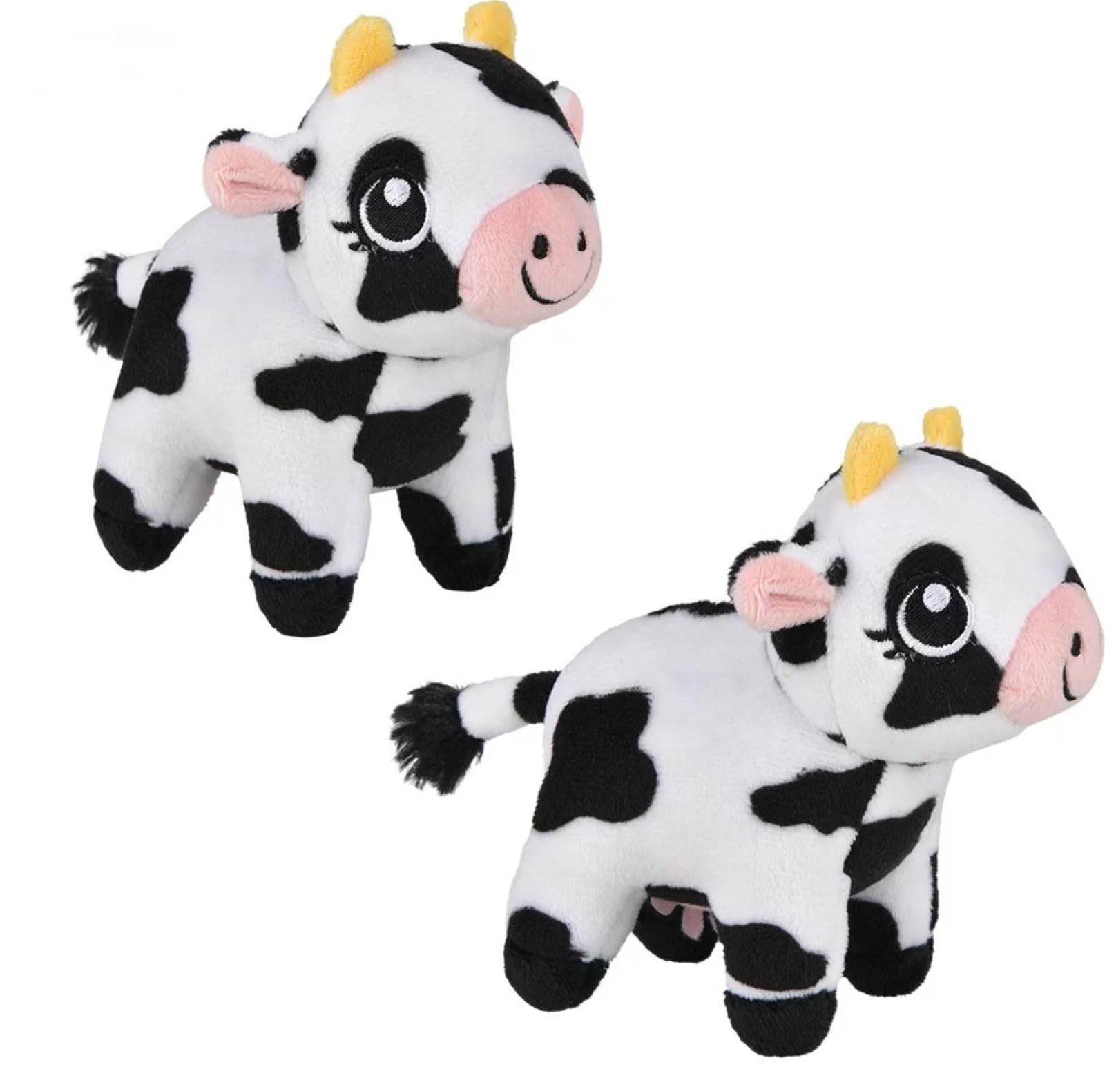 HAPPY DEALS ~Plush Farm Animal Cows | 2 Pc | 7.5 Inch Stuffed Animals