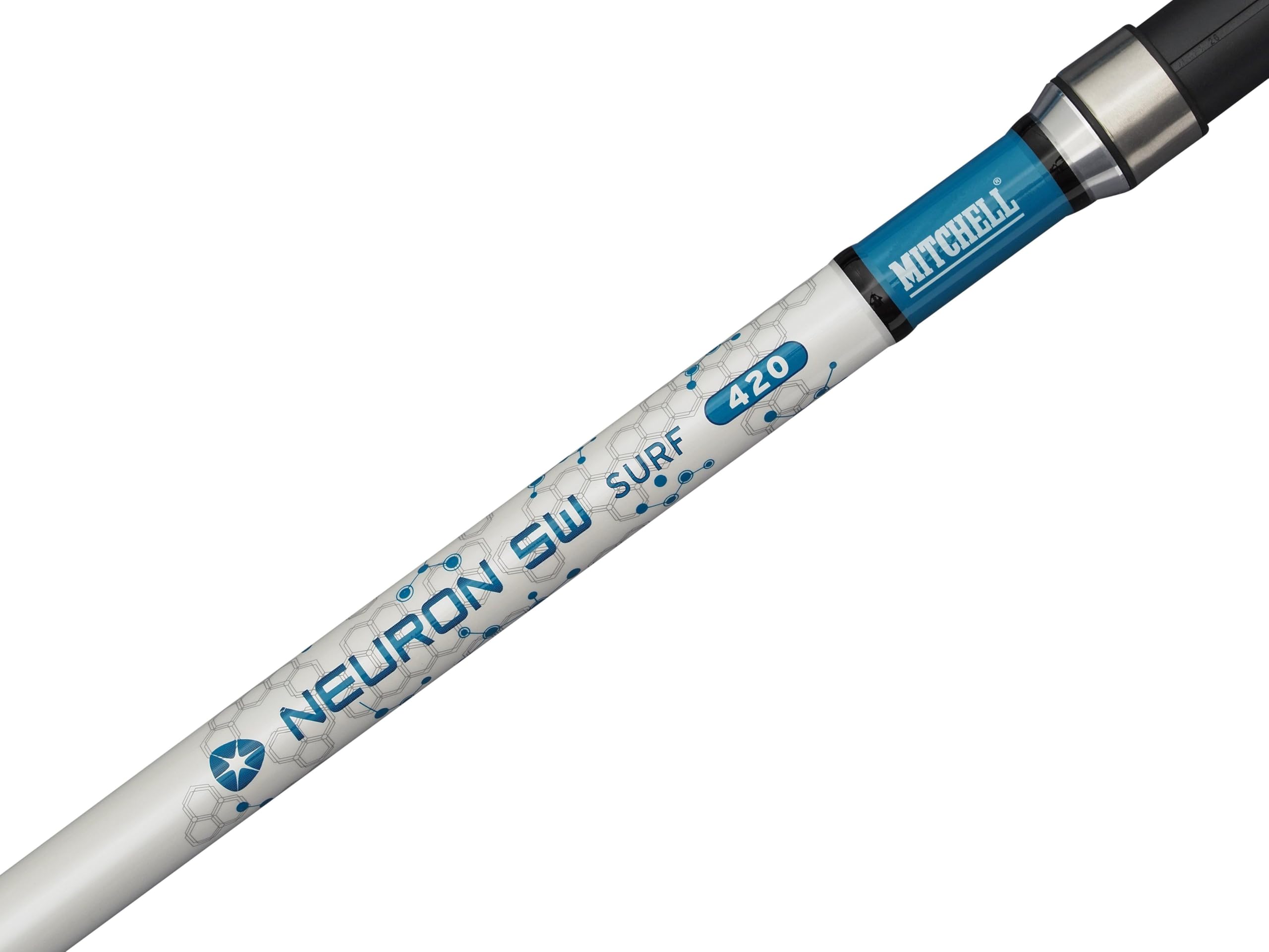 Mitchell Neuron SW II Ensemble Canne et Moulinet Surf | Ensemble de pêche en mer | Moulinet 1+1 roulement | Corps en Graphite | Pré-enroulé, prêt à l'emploi | Options Multiples