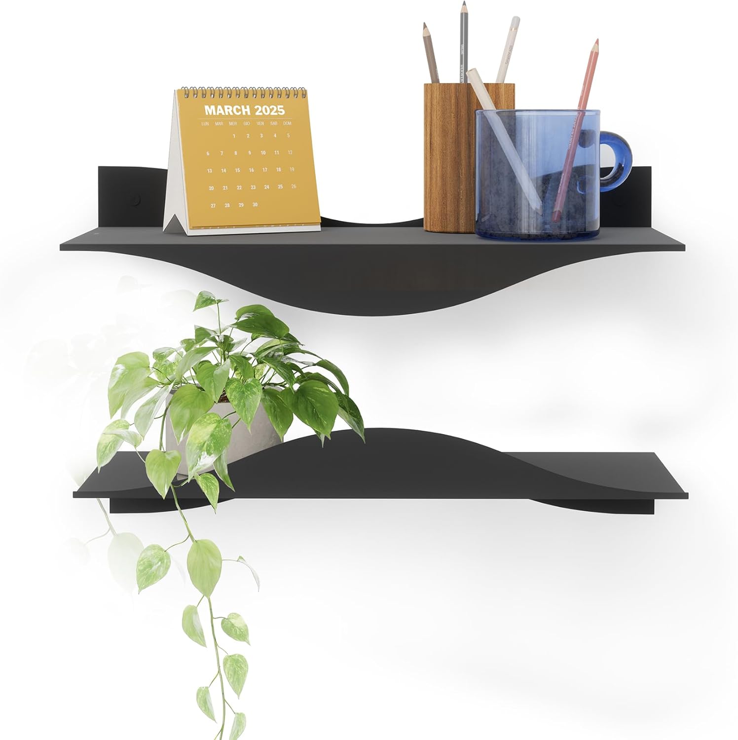 umbra (アンブラ) ウォールラック 2個入 サーフシェルフ 飾り棚