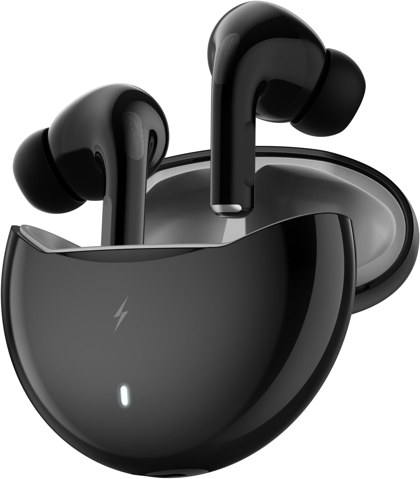 Fire-Boltt Aero TWS Earbuds Custom EQ, Wireless Bluetooth 5.4, Music & App Support, 50H Playtime, Fast Charging Case, 50ms Low Latency for Gaming, Touch Controls, IPX4 Waterproof, Clear Calls - Black