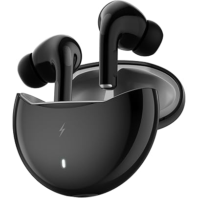 Fire-Boltt Aero TWS Earbuds Custom EQ, Wireless Bluetooth 5.4, Music & App Support, 50H Playtime, Fast Charging Case, 50ms Low Latency for Gaming, Tou