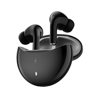 Fire-Boltt Aero TWS Earbuds Custom EQ, Wireless Bluetooth 5.4, Music & App Support, 50H Playtime, Fast Charging Case, 50ms Low Latency for Gaming, Touch Controls, IPX4 Waterproof, Clear Calls - Black - Amazon product rated Grade A