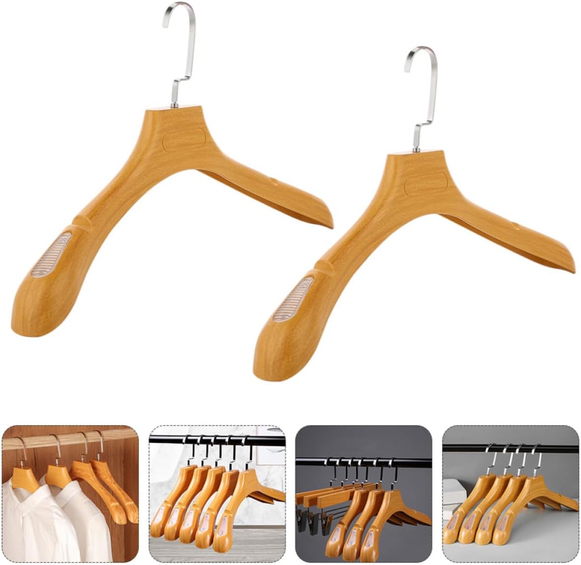 5pcs Anti Slip Coat Hangers Plastic Suit Hangers for Heavy Garments