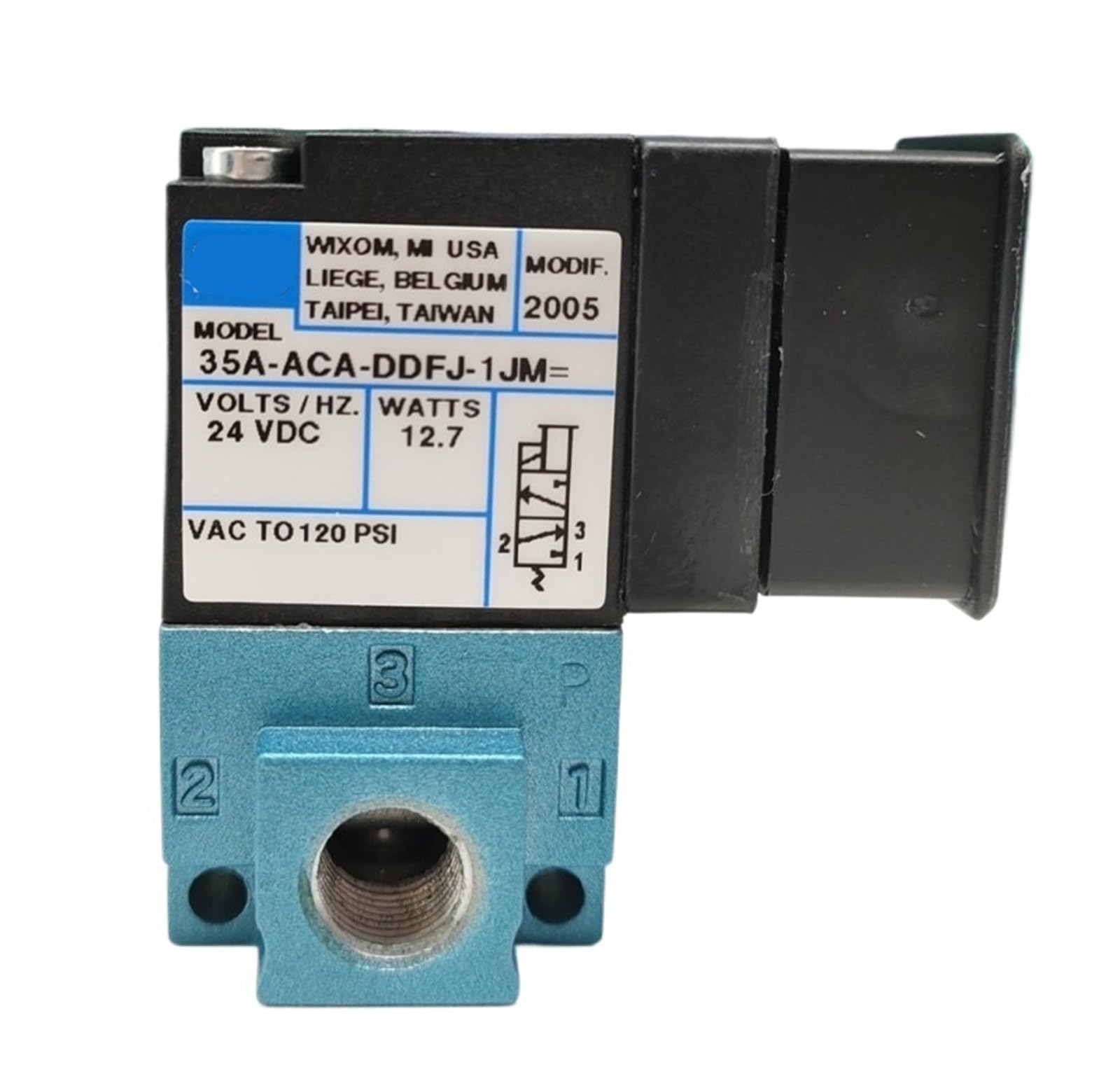 Électrovanne 35A-ACA-DDFJ-1JM MODT65C évite les pertes de pression pneumatique